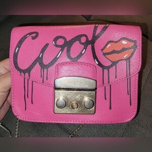 Furla Pink Graphic Women's Bag